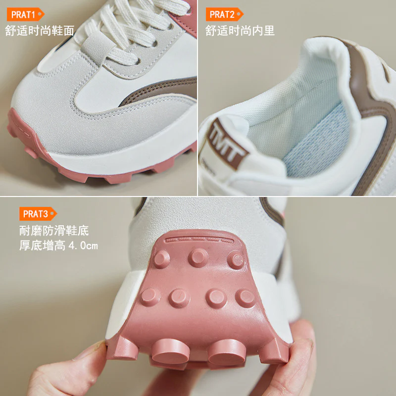 2025 spring Forrest Gump shoes new Korean version ins female student sports running casual shoes heightening shoes street shot G6830 - Deanwangkt