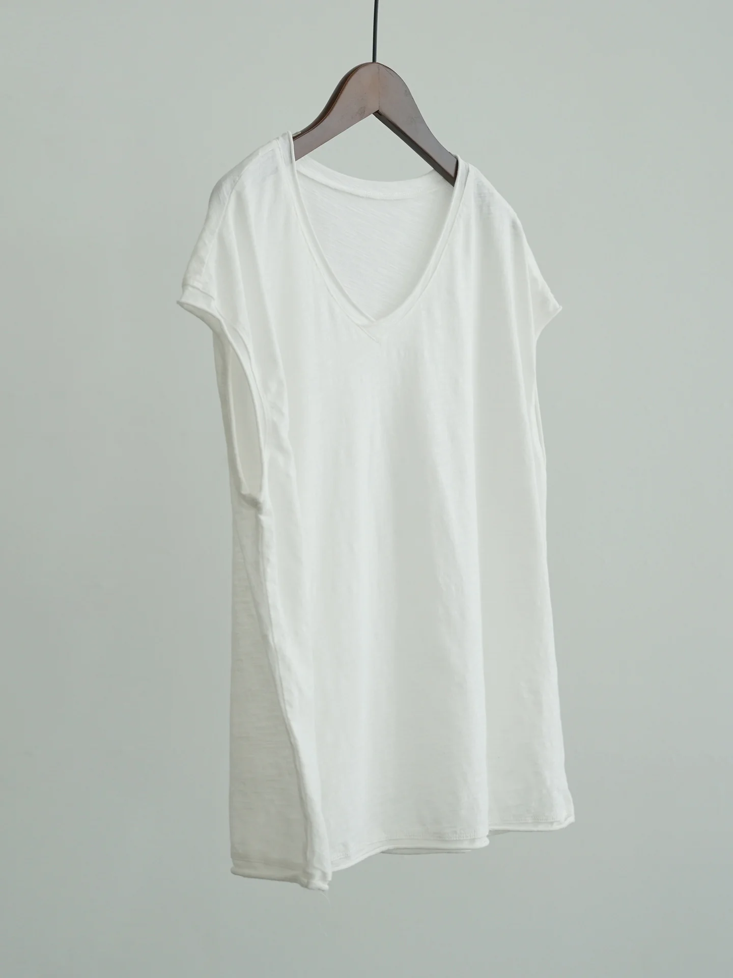 Original literary and artistic Xinjiang cotton is easy to wear and comfortable cotton T-shirt, summer bamboo cotton nostalgic versatile vest W25152 - Deanwangkt