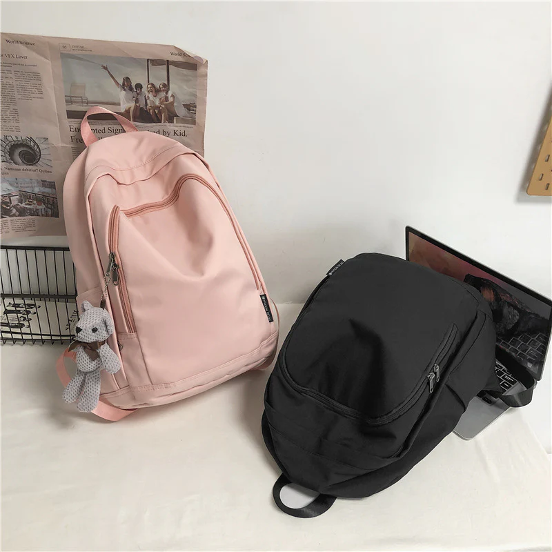 deanwangkt  Schoolbag Men's Ins Korean Harajuku Ulzzang Women's High School and College Student Versatile Large Capacity Travel Backpack Backpack - Deanwangkt