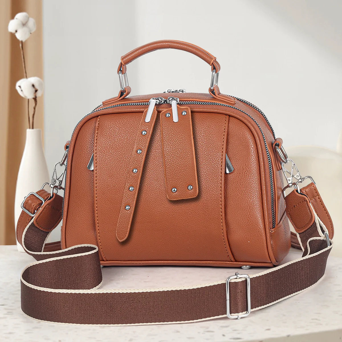 Handbag Women  New Fashion Versatile Trend Casual Large Capacity Commuter to Work One Shoulder Crossbody Bag Women - Deanwangkt