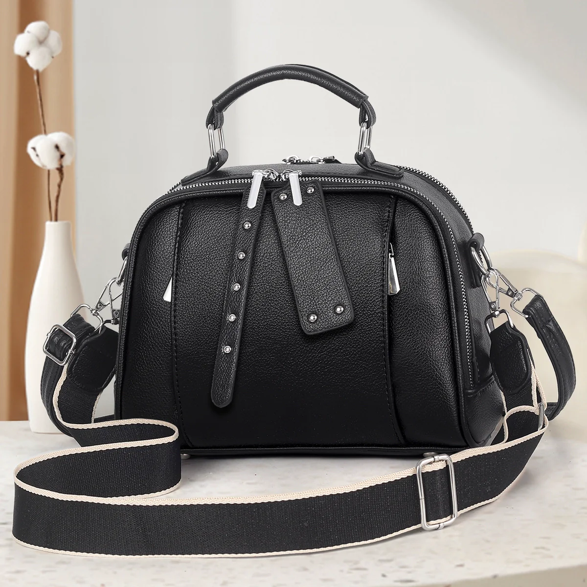 Handbag Women  New Fashion Versatile Trend Casual Large Capacity Commuter to Work One Shoulder Crossbody Bag Women - Deanwangkt