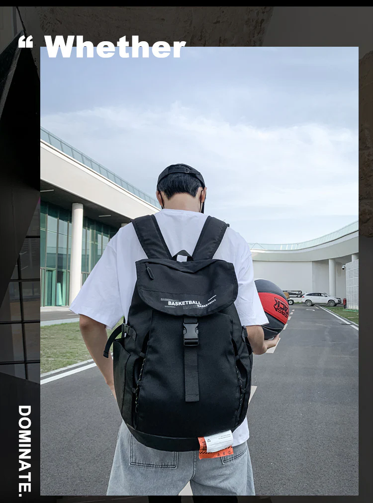 deanwangkt  Basketball Bag New Korean Style Backpack Men's Leisure Sports Middle School and College Schoolbag Street Trendy Backpack Generation - Deanwangkt
