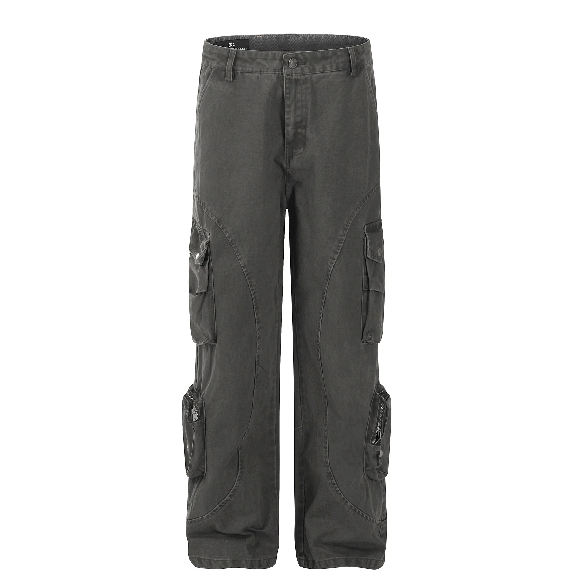 Man Kun C862-popular 2025n Neutral Loose High-end Multi-pocket Design Men's Casual Outdoor Overalls - Deanwangkt