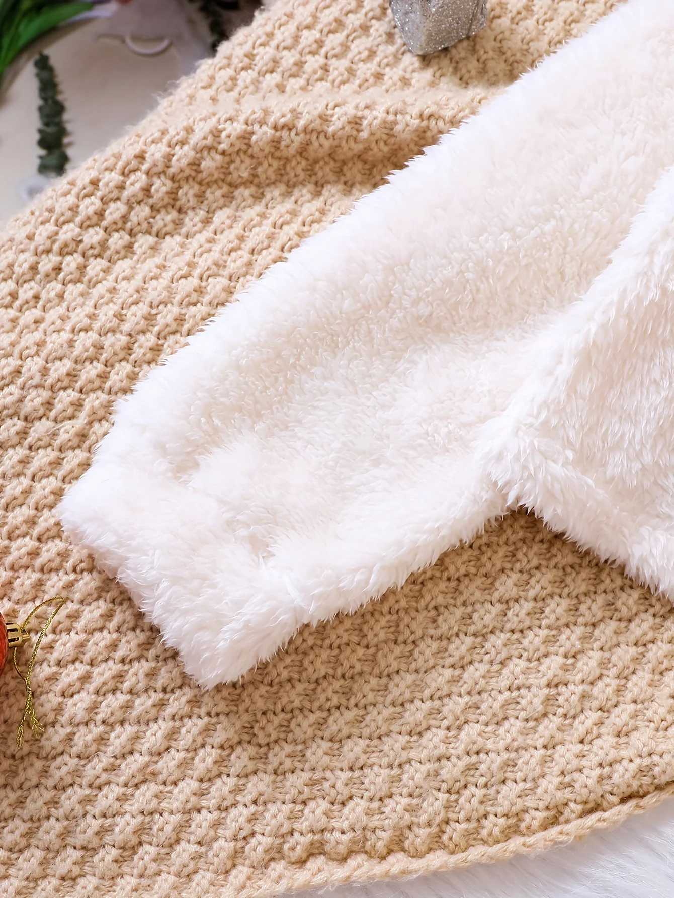 3pcs Set Plush Hooded Jacket + Tank Top + Pants Trendy & Warm Christmas Sets for Girls Kids Gift, Outdoor Casual Activities - Deanwangkt