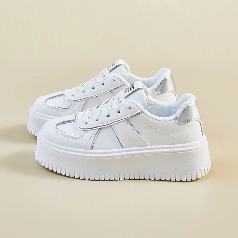 2025 spring white shoes new Korean version ins female students platform heightening casual shoes board shoes street shot RM8660 - Deanwangkt