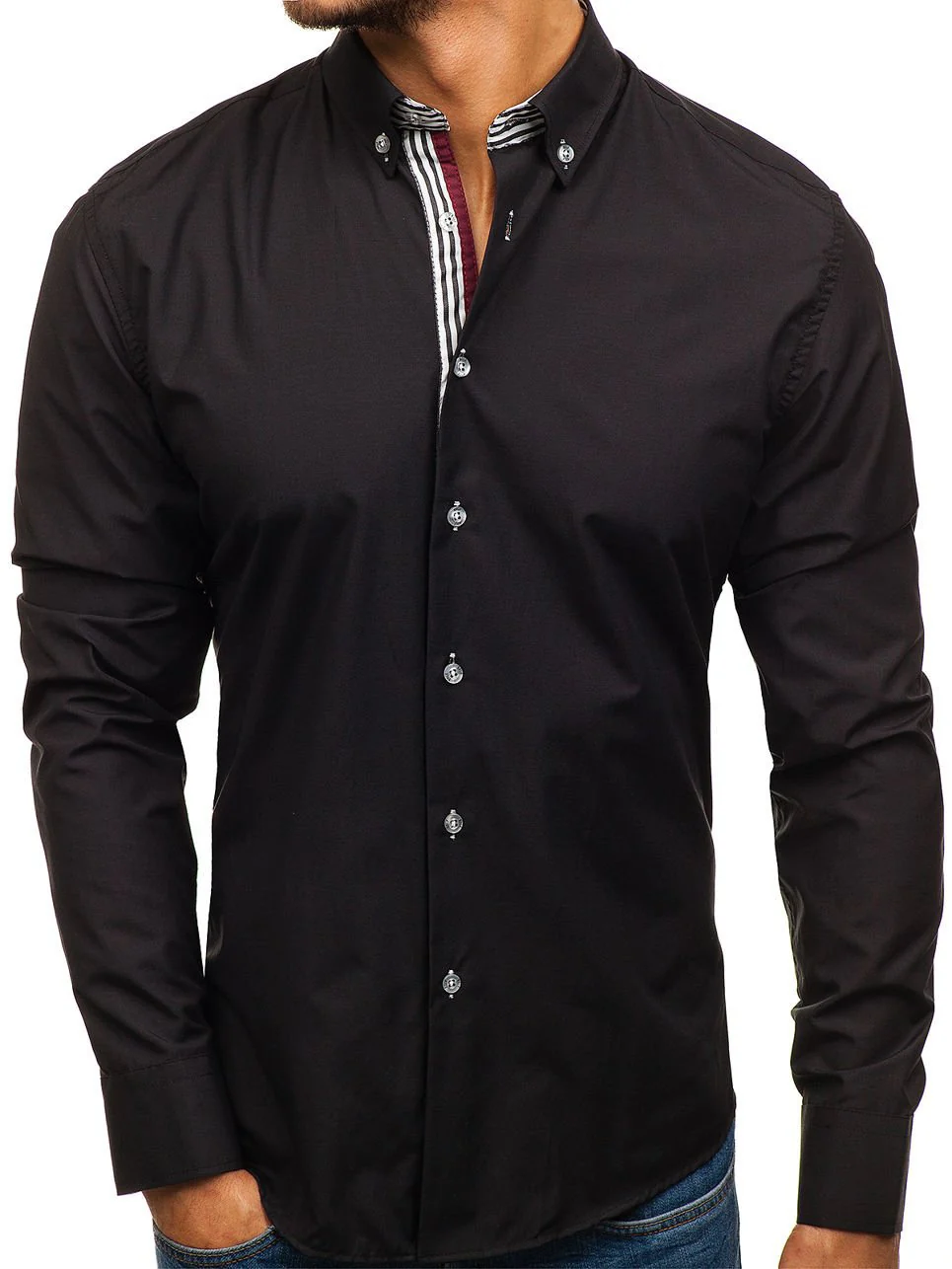 DEANWANGKT 2025 men's shirts autumn new Popular trade  men's long-sleeved shirts formal business short sleeves - Deanwangkt