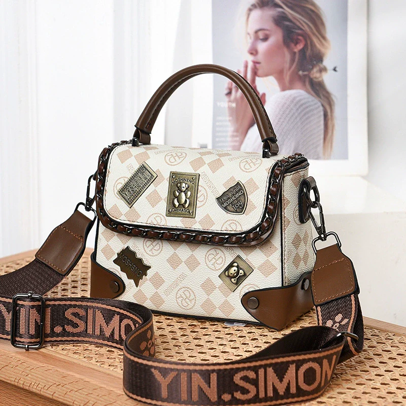 Women's bag  new fashion versatile high-end light luxury shoulder messenger bag commuter handbag women - Deanwangkt