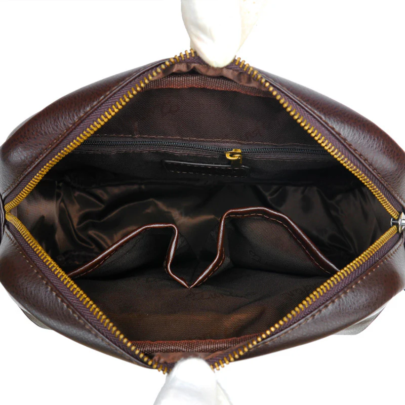 deanwangkt Wholesale Foreign Trade Retro Men's Bag Vertical Men's Bag Shoulder Messenger Bag Briefcase Men's Bag Pannier Bag Casual Leather Bag - Deanwangkt