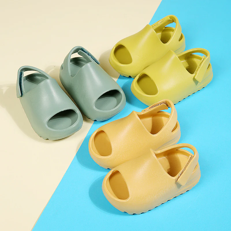 DEANWANGKT Children's Coconut Slippers Summer Wholesale Home Boys and Girls Parent-Child Baby Thick Bottom Anti-Slip Heel Outdoor Slippers - Deanwangkt