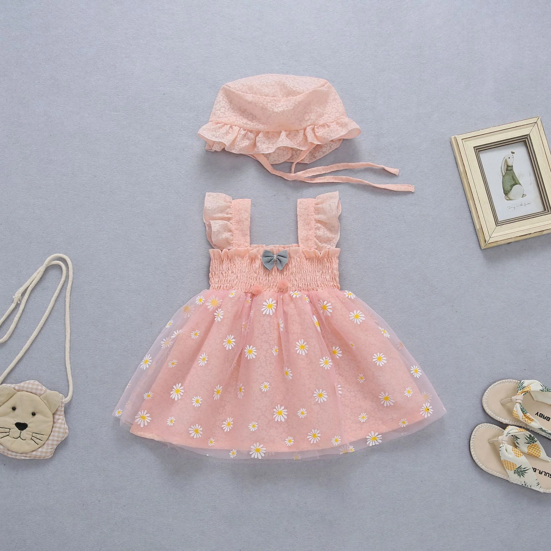Children Shirt 2025 Spring Baby Girls' Korean Style Flower Stitching Dress Children's Long Sleeve Sweet Pastoral Princess Dress - Deanwangkt