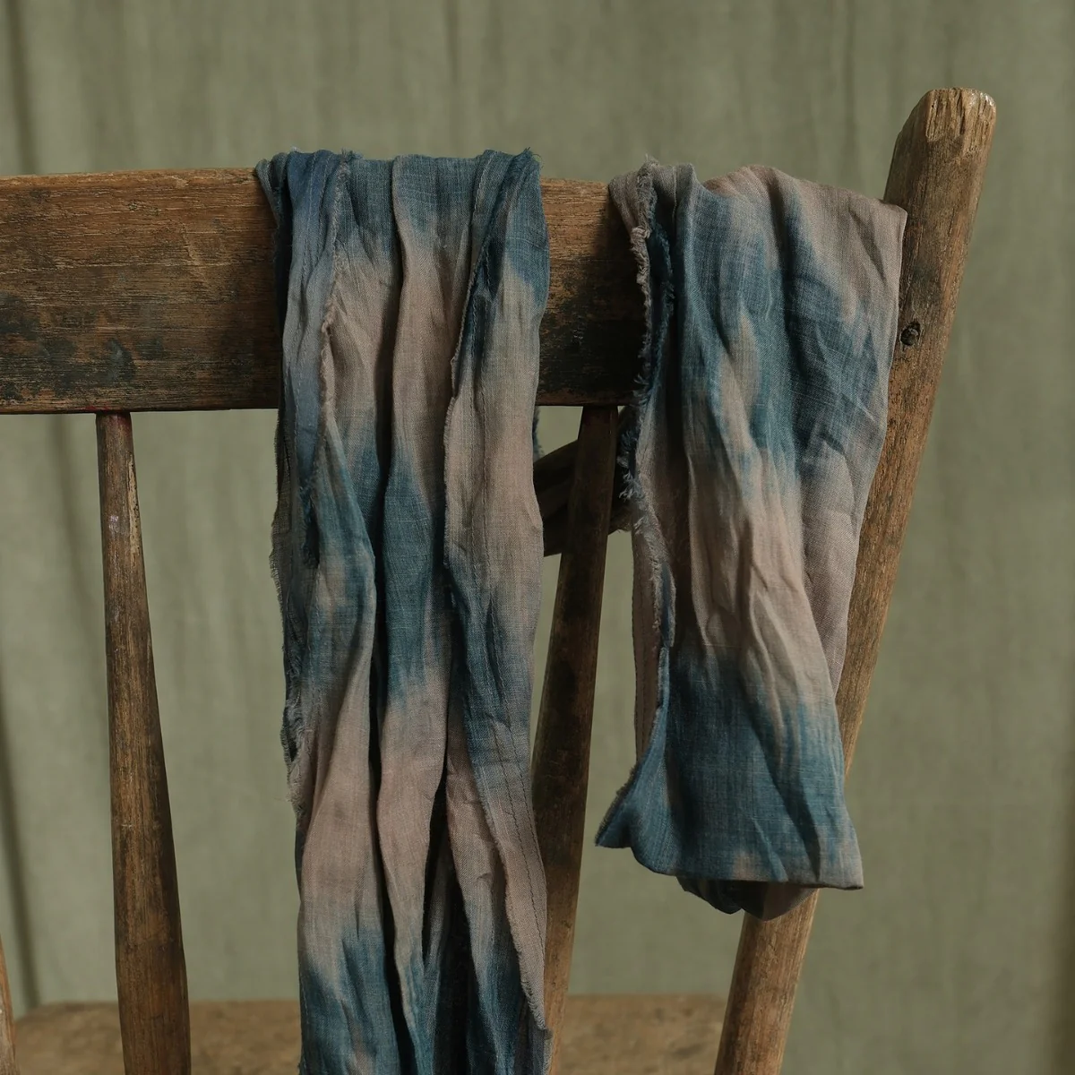 ethnic blue-dye printing lengthened ramie scarf shawl, four-season retro fashionable headscarf scarf ps ps-60 - Deanwangkt