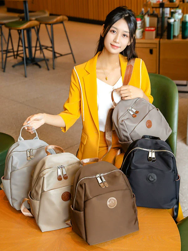 Double backpack bag for women  new fashion versatile commuting light large capacity travel backpack student schoolbag for women - Deanwangkt