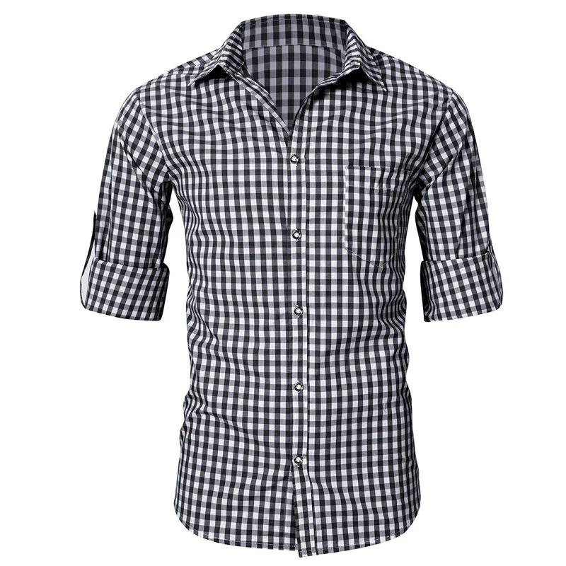 DEANWANGKT 2025 Germany Munich Oktoberfest Men's Shirt Slim Short Sleeve Long Sleeve Shirt  Popular Plaid - Deanwangkt