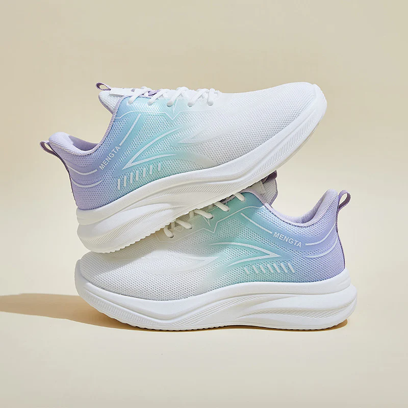 2025 ins Korean version of flying woven shoes  spring new student sports shoes fitness running casual shoes height increase FZ6607 - Deanwangkt