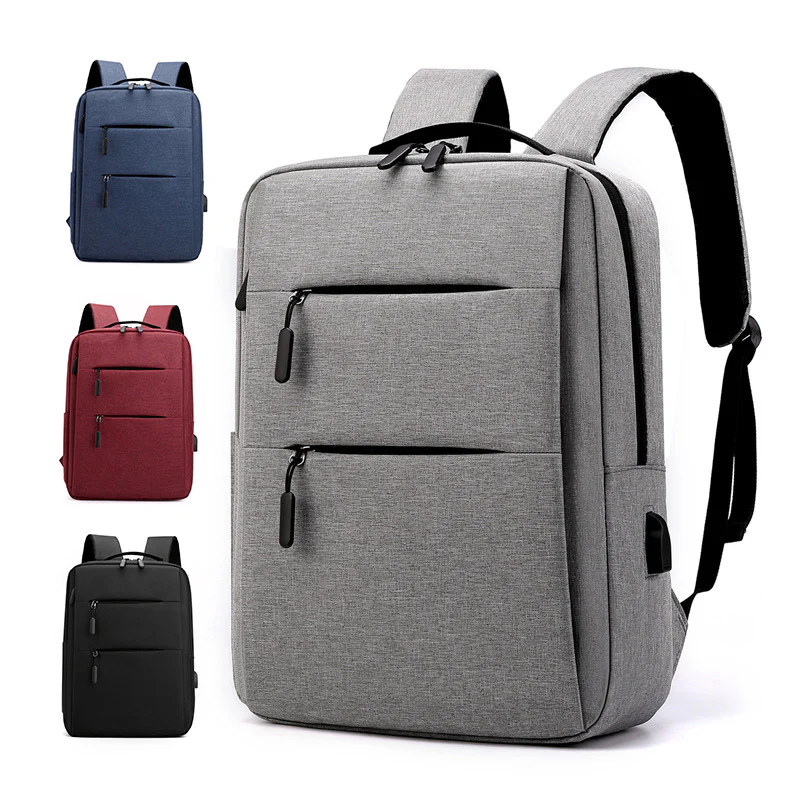 Backpack Men's and Women's USB Charging Wear-Resistant Backpack 15.6-Inch Casual Business Travel Laptop Bag Printed Logo - Deanwangkt