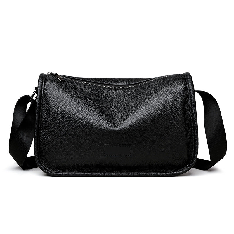 deanwangkt  New Men's Leather Shoulder Bag First Layer Cowhide Messenger Bag Business Casual Small Crossbody Bag Large Capacity Soft Cowhide Back - Deanwangkt