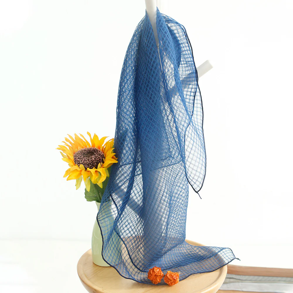 Silk scarf neck, retro silk wool square scarf thin, neck scarf, temperament commuter scarf - Deanwangkt