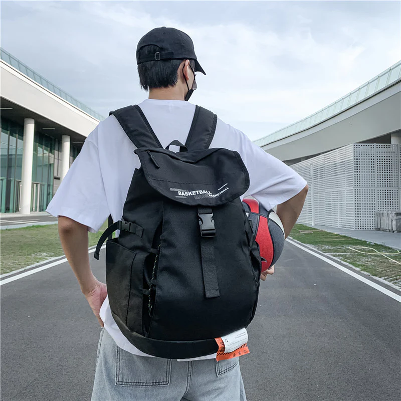 deanwangkt  Basketball Bag New Korean Style Backpack Men's Leisure Sports Middle School and College Schoolbag Street Trendy Backpack Generation - Deanwangkt