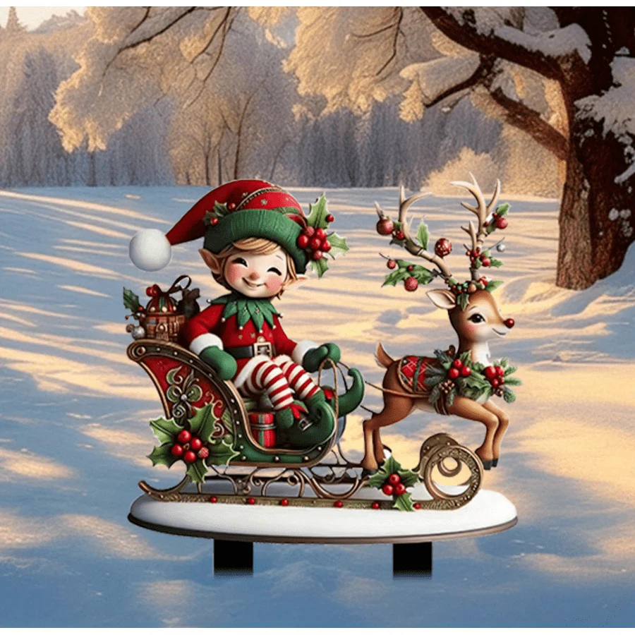 Customized Christmas Elf Sled - Deanwangkt