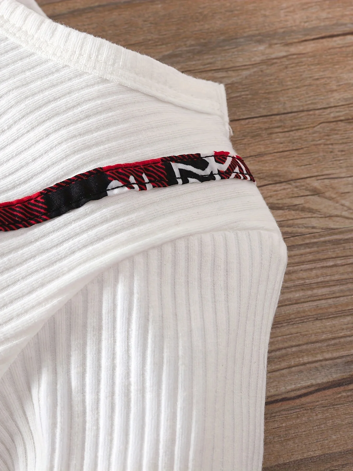 2pcs Toddler Girl's Christmas Style Cotton Ribbed Long Sleeve Dress and Headband Set - Soft, Plaid, Splicing, Spring and Autumn Wear - Deanwangkt