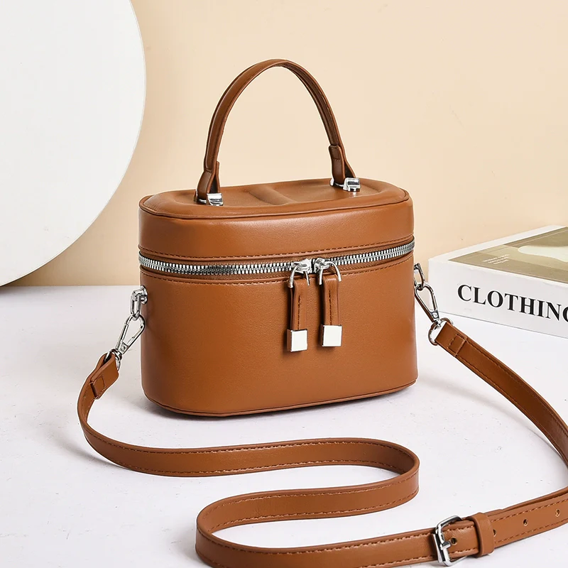 Women's bag  new fashion versatile high-end atmosphere daily commuter bucket bag popular shoulder messenger bag - Deanwangkt