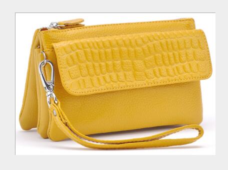 deanwangkt - Genuine Leather Clutch Women Long Wallets Women Money Purse Large Capacity Clutch Coin Purse Ladies Wallet Phone Purse Cartera - Deanwangkt