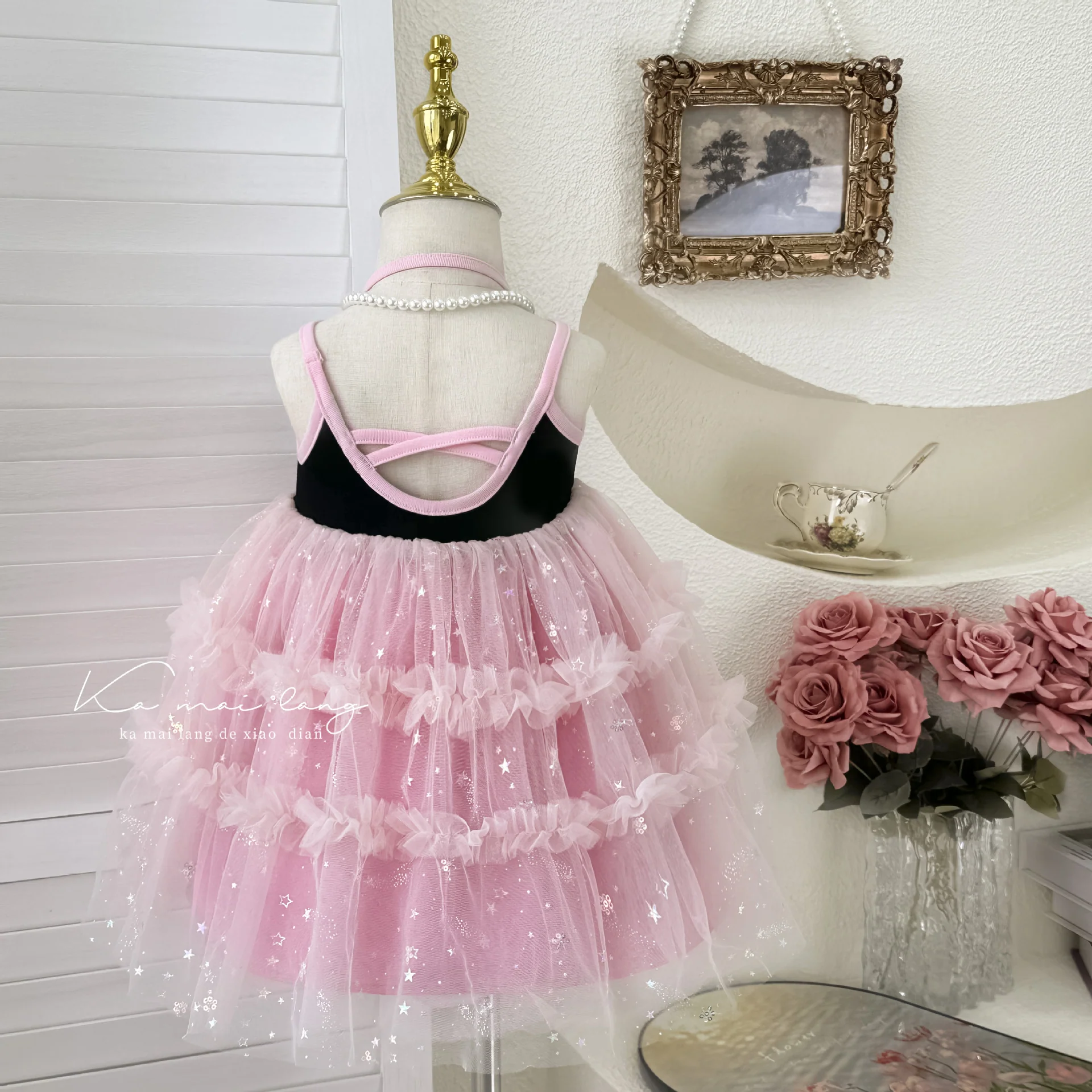 Girl's Dress 2025 Summer New Korean Style Baby Girl's Fashionable Children's Braces Skirt Princess Dress - Deanwangkt