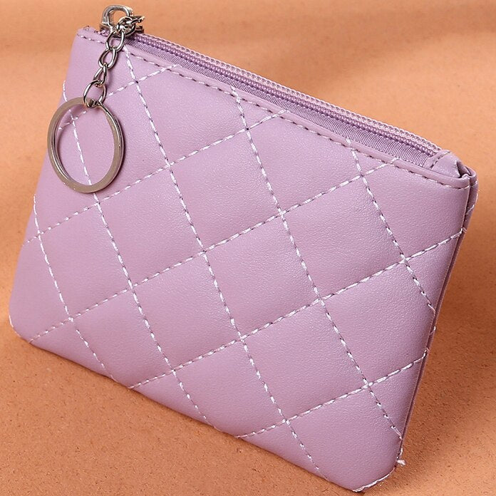 deanwangkt - Fashion Leather Coin Purse Women Small Wallet Change Purses Mini Zipper Money Bags Children's Pocket Wallets Key Holder - Deanwangkt