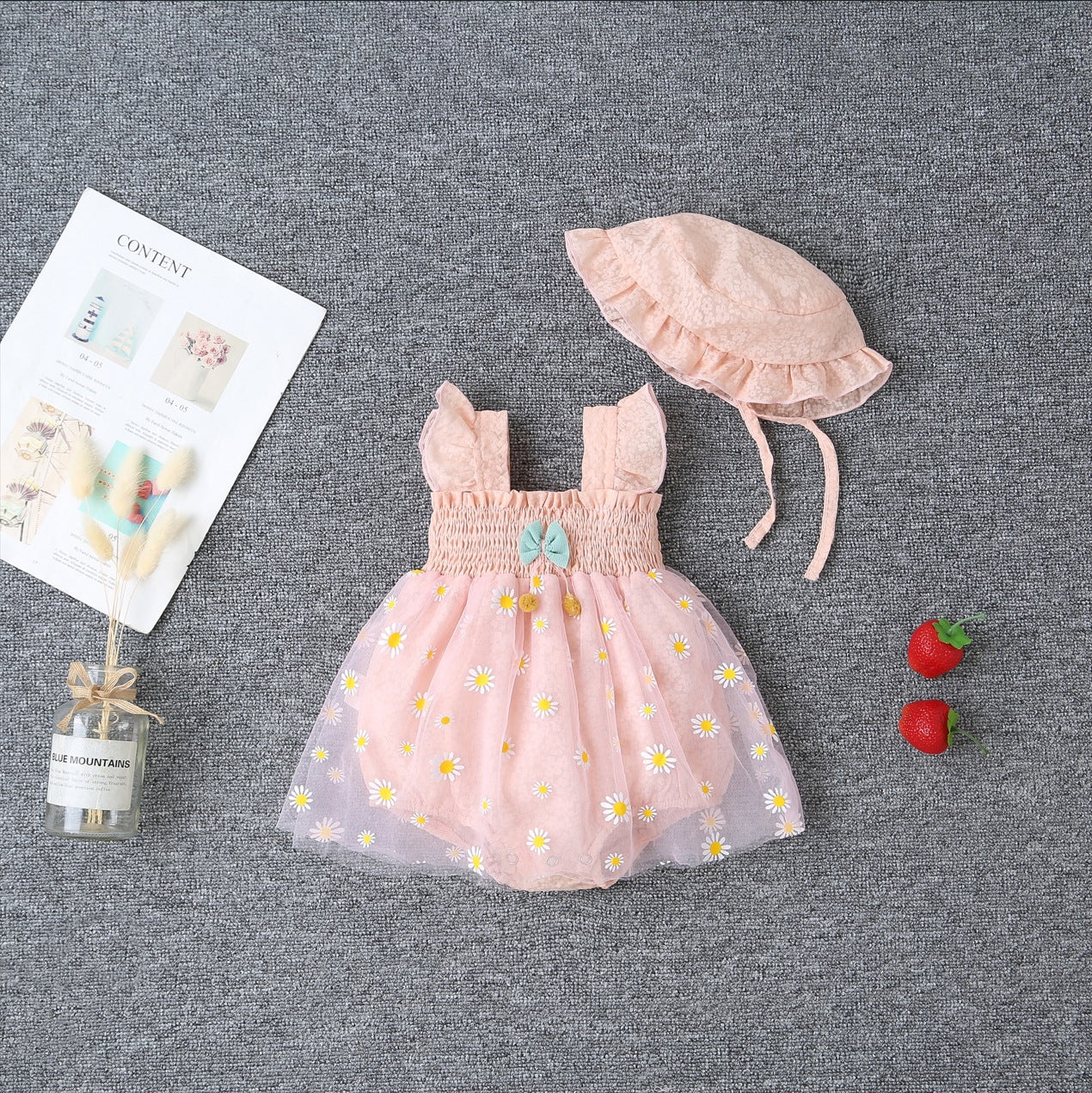 Children Shirt 2025 Spring Baby Girls' Korean Style Flower Stitching Dress Children's Long Sleeve Sweet Pastoral Princess Dress - Deanwangkt