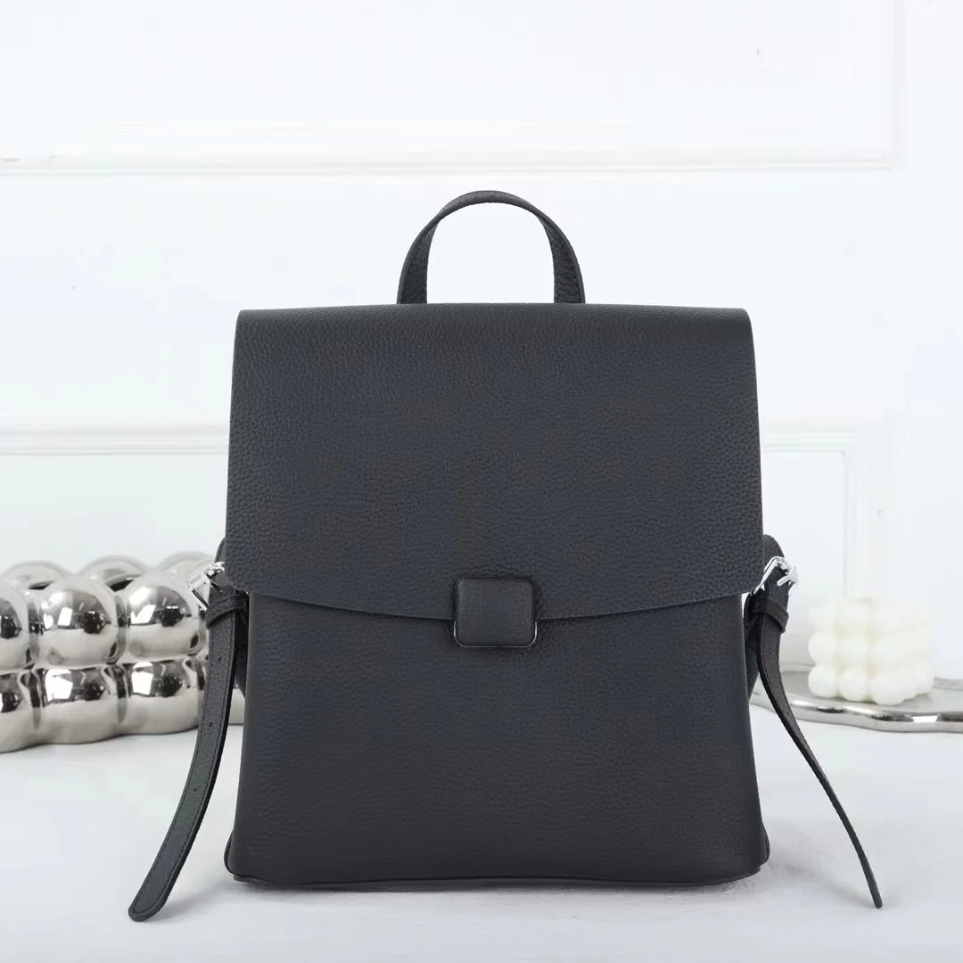 Leather women's bag backpack first layer cowhide women's casual backpack new large-capacity versatile travel premium M828 - Deanwangkt