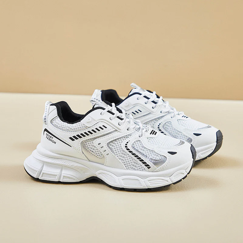 2025 ins Korean version of the new dad shoes girl  spring student running exercise heightening casual mesh breathable LD008 - Deanwangkt