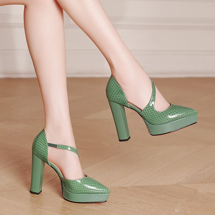 DEANWANGKT  Summer Chunky Heel Super High Heel Platform Sandals Women's Hollow  Foreign Trade Cross-Border Women's Shoes - Deanwangkt