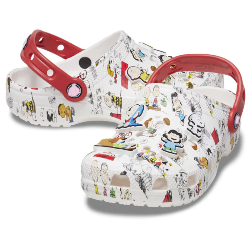 DEANWANGKT Snoopy Carlochi Children's Hole Shoes Girls' Hellokitty Sandals Middle and Big Children Hello Kitty Slippers Cross - Deanwangkt