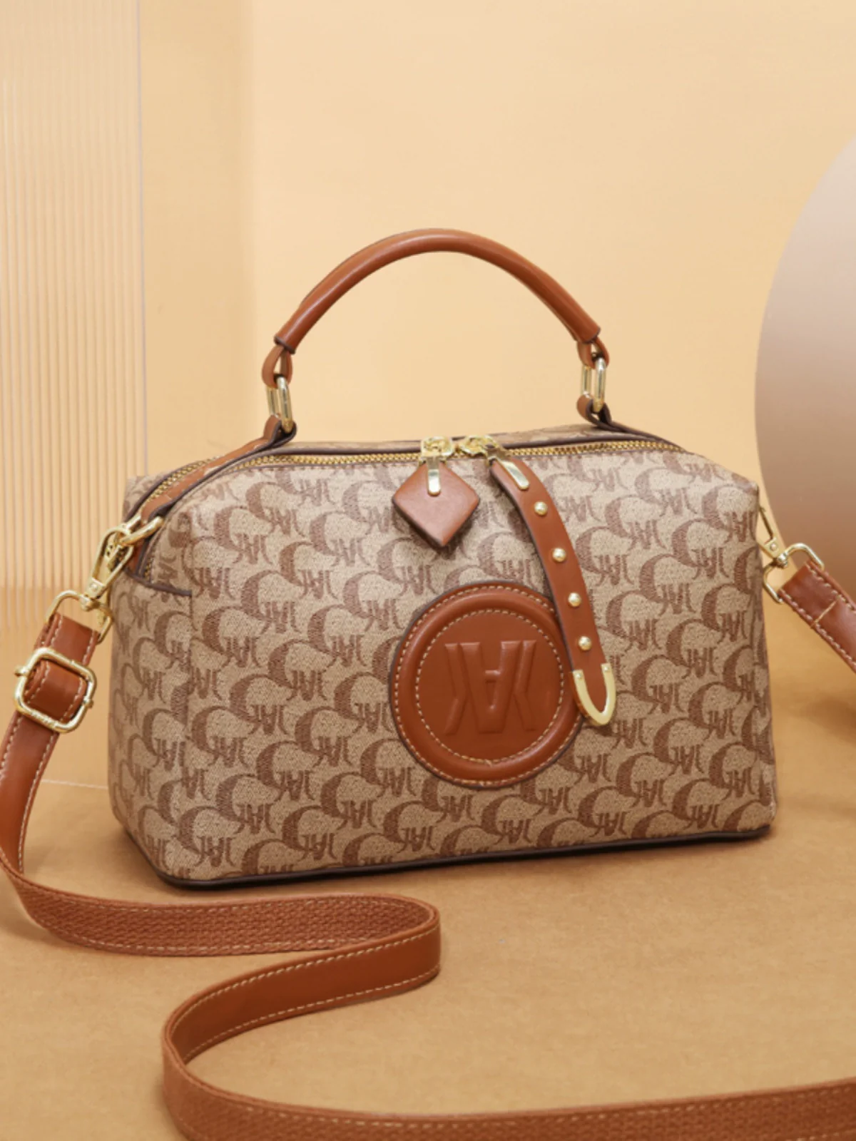 Printed handbag women's popular new fashion versatile small square bag texture shoulder messenger bag temperament women's bag - Deanwangkt