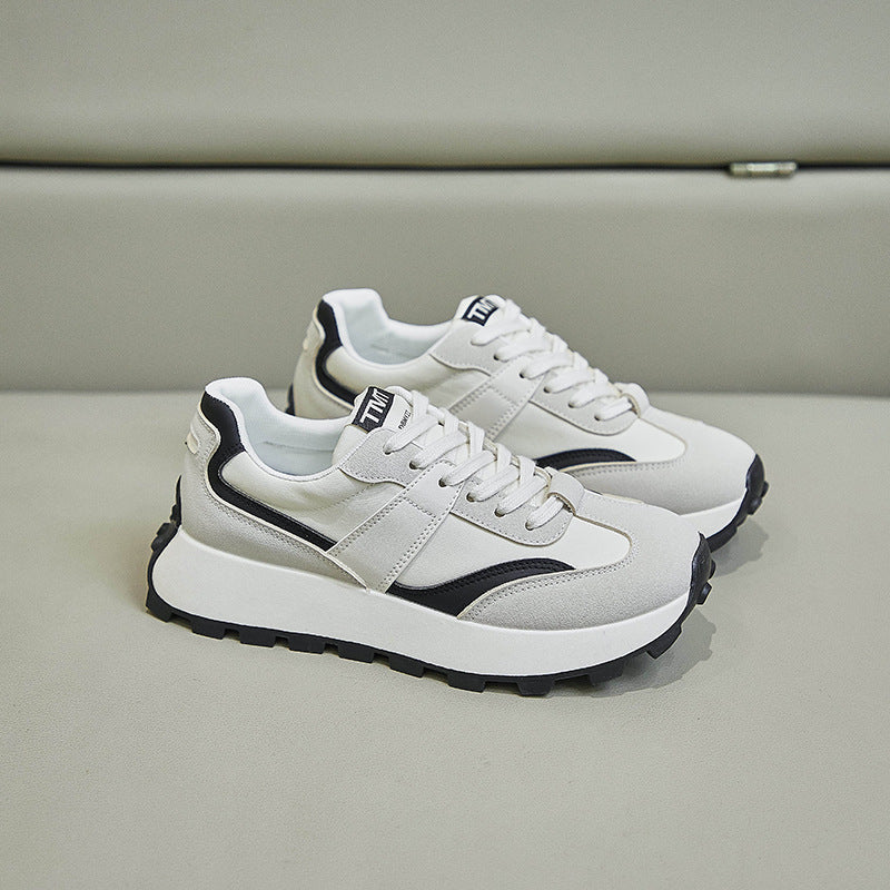 2025 spring Forrest Gump shoes new Korean version ins female student sports running casual shoes heightening shoes street shot G6830 - Deanwangkt
