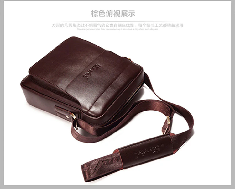 deanwangkt Wholesale Foreign Trade Retro Men's Bag Vertical Men's Bag Shoulder Messenger Bag Briefcase Men's Bag Pannier Bag Casual Leather Bag - Deanwangkt