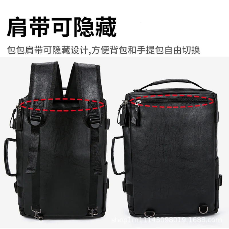 deanwangkt Multi-Purpose Travel Bag Backpack Shoulder Bag Handbag Messenger Bag Business Casual Men's Bag Cross-Body Bag Shoe Storage Trend - Deanwangkt