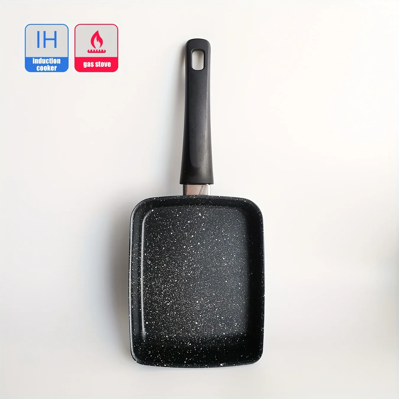 1pc Premium Tamagoyaki Square Egg Pan - Non-Stick Granite Stone Cookware, PFOA-Free, Induction Compatible, All Stoves Friendly, Easy Flip, Omelette Maker, Kitchen Essential for Breakfast Lovers - Deanwangkt