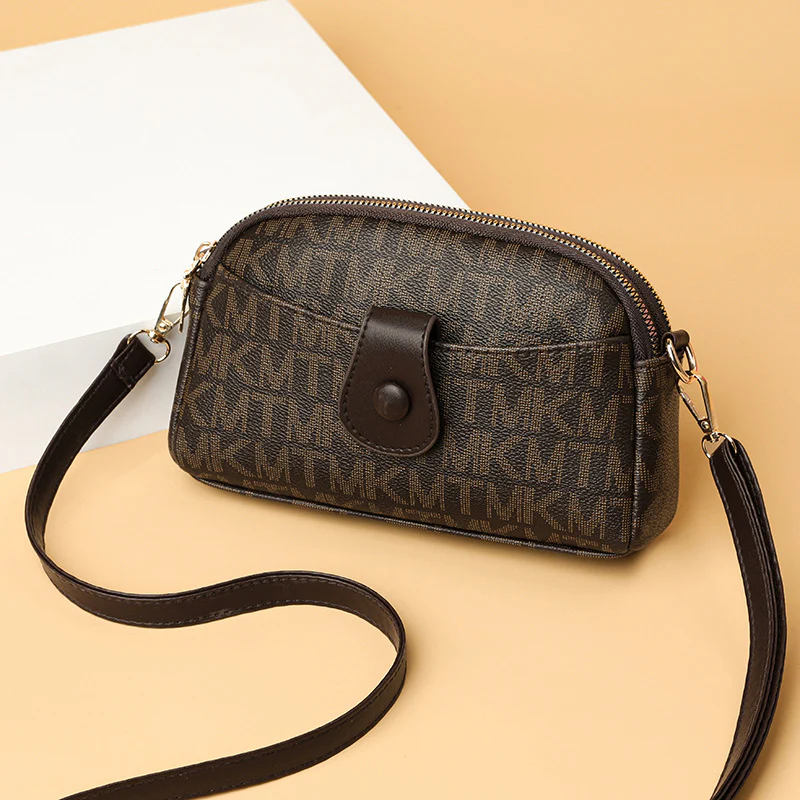 Soft Leather Clutch  New Cell Phone Bag Women's Long Wallet Casual Fashion Shoulder Messenger Bag Fashion - Deanwangkt