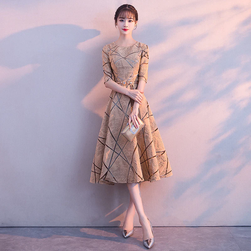 2025 Elegant Wind Dress Wedding Bridesmaid Dress Bridal Dress  New Banquet Ladies Long Party Dress Dress - Deanwangkt