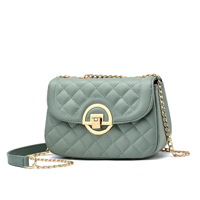 Women's bag  new fashion versatile mini small fragrant wind diamond chain bag shoulder messenger bag small square bag - Deanwangkt