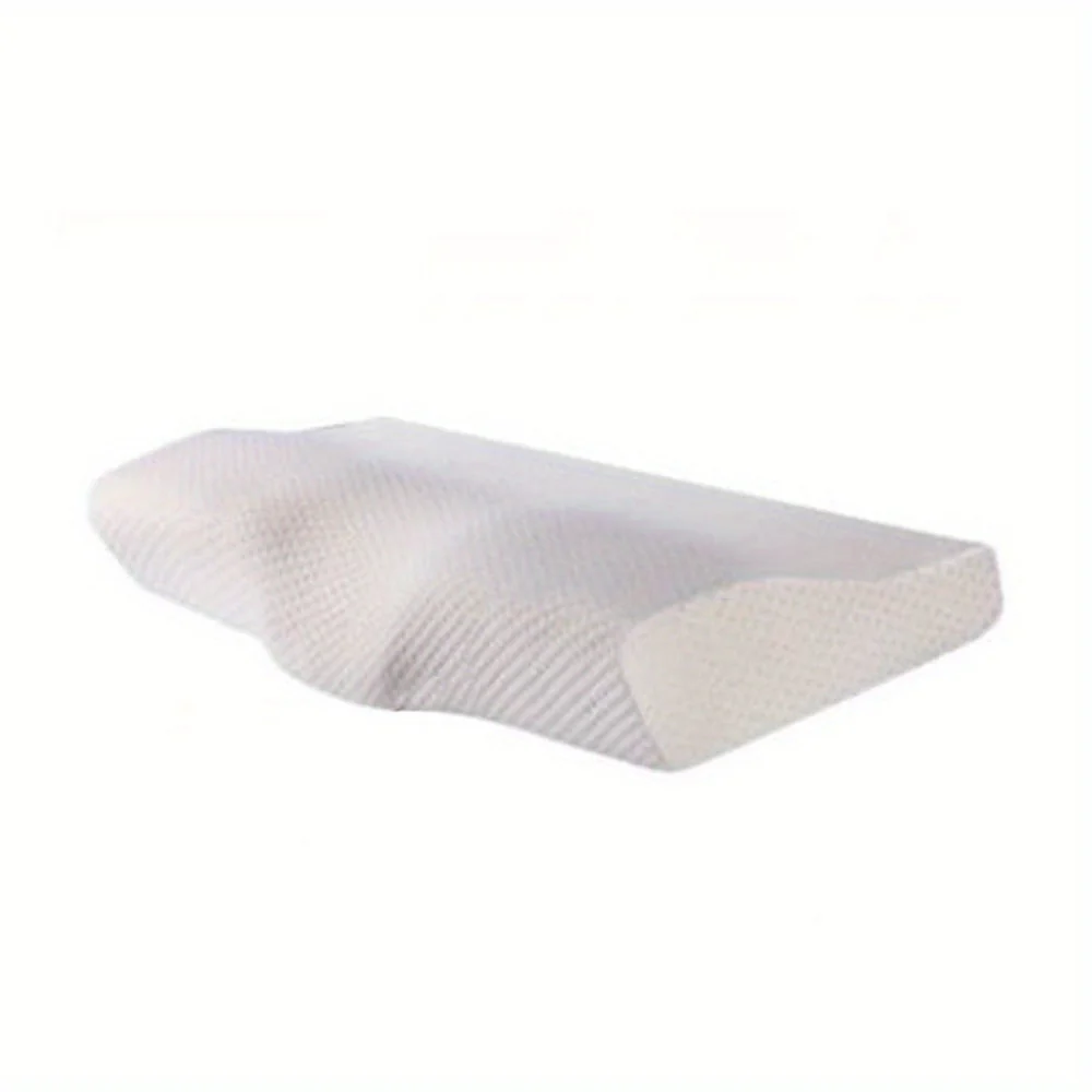 1pc Ultra-Soft Memory Foam Cervical Support Cushion for Improved Sleep Quality - Machine Washable, Compressible, 100% Polyester Knit Cover - Ideal for Travel & Camping - Deanwangkt