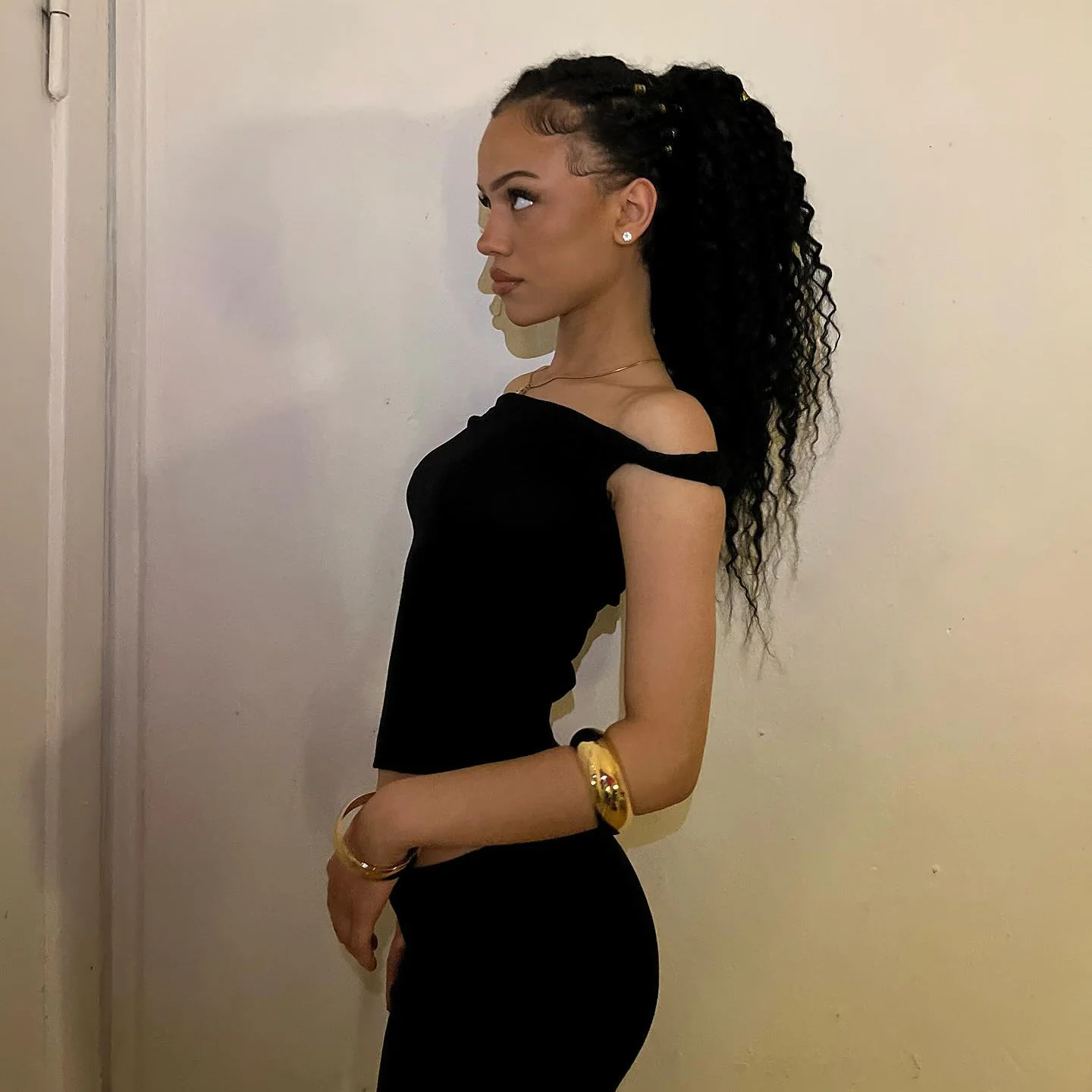 celebrity style fashionable and sexy one-word shoulder navel vest summer new Spice Girl slim-fitting eye-catching female customization - Deanwangkt