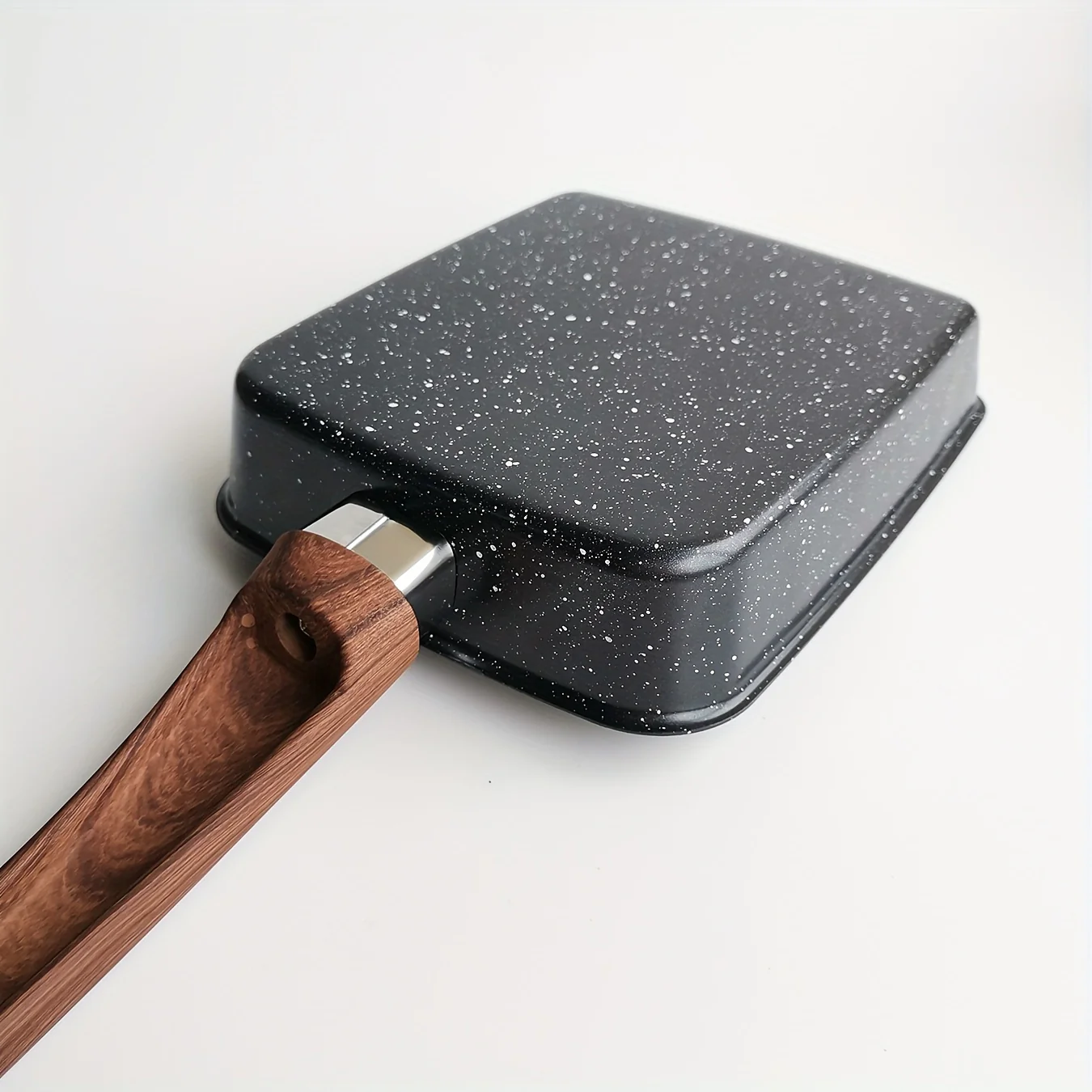 1pc Premium Tamagoyaki Square Egg Pan - Non-Stick Granite Stone Cookware, PFOA-Free, Induction Compatible, All Stoves Friendly, Easy Flip, Omelette Maker, Kitchen Essential for Breakfast Lovers - Deanwangkt