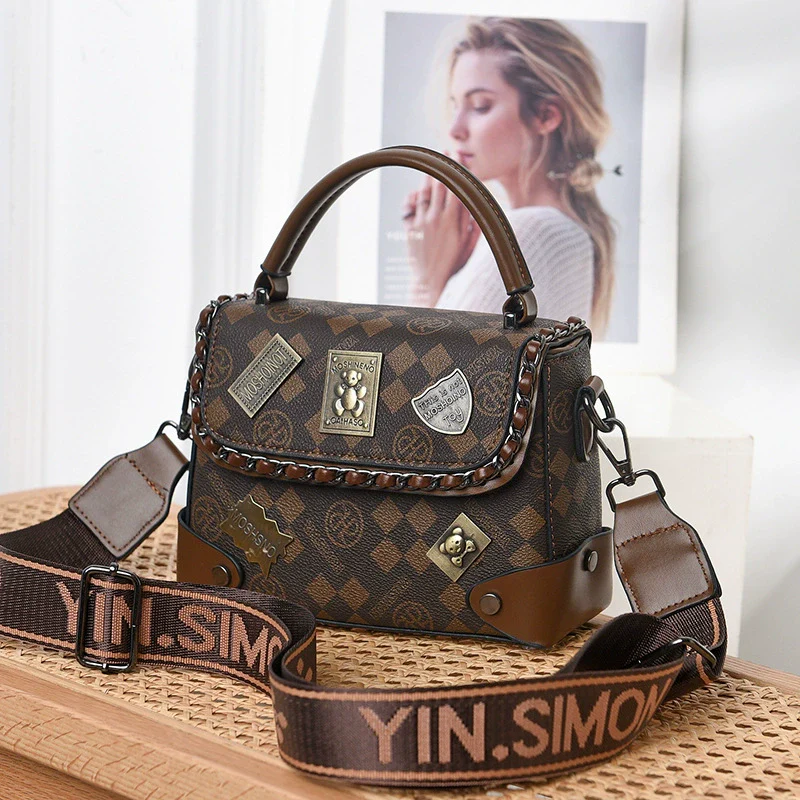 Women's bag  new fashion versatile high-end light luxury shoulder messenger bag commuter handbag women - Deanwangkt