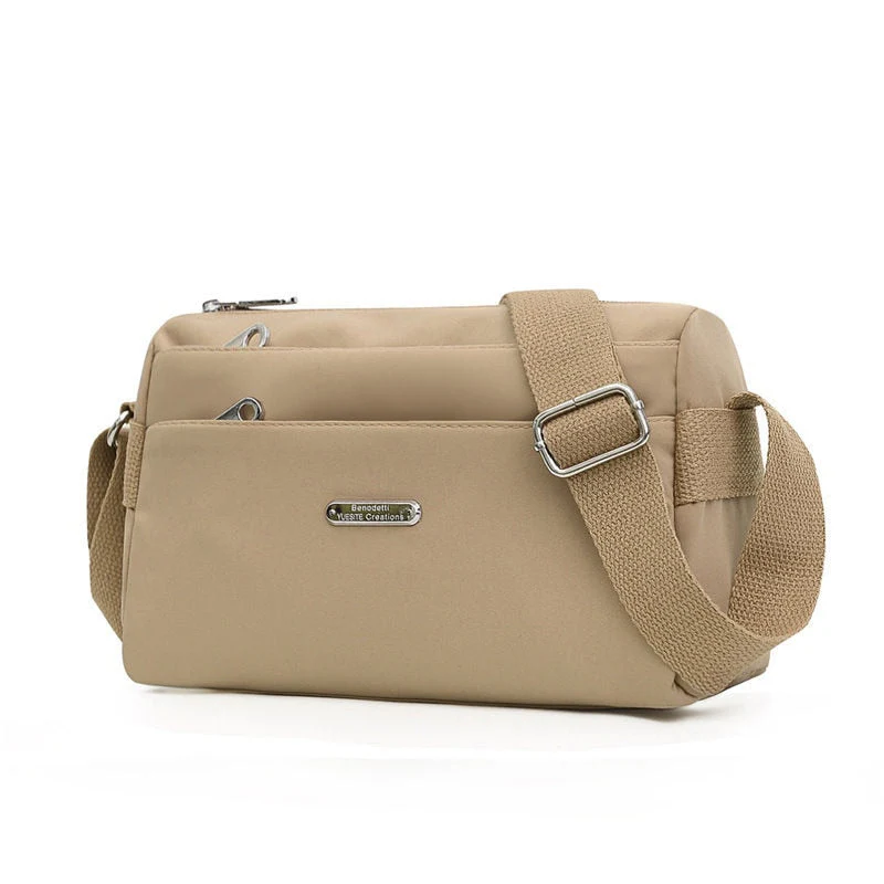 deanwangkt - Nylon Women Shoulder Bags Casual Female Handbags Solid Color Travel Crossbody Bag for Women Simple Ladies Wallet Retro Handbag - Deanwangkt