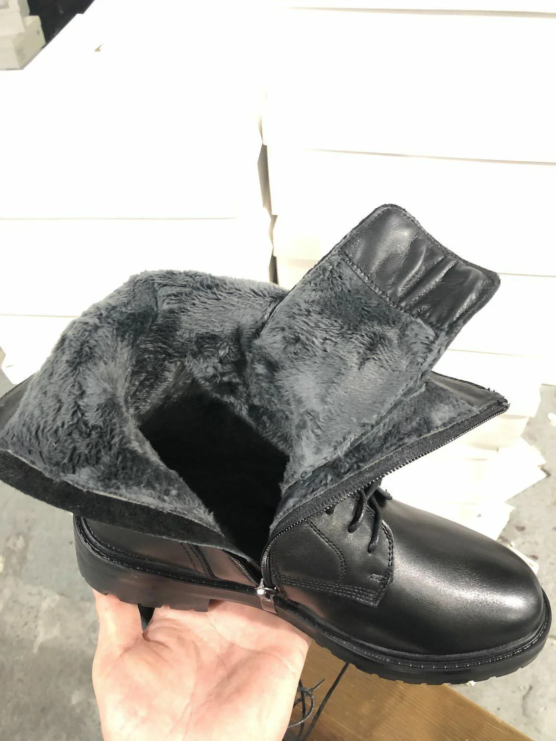 Ann Leather Martin Boots Female Ankle Boots British Style Women's Shoes High-Top Platform Mid-Calf Motorcycle Boots Knight Boots Female - Deanwangkt