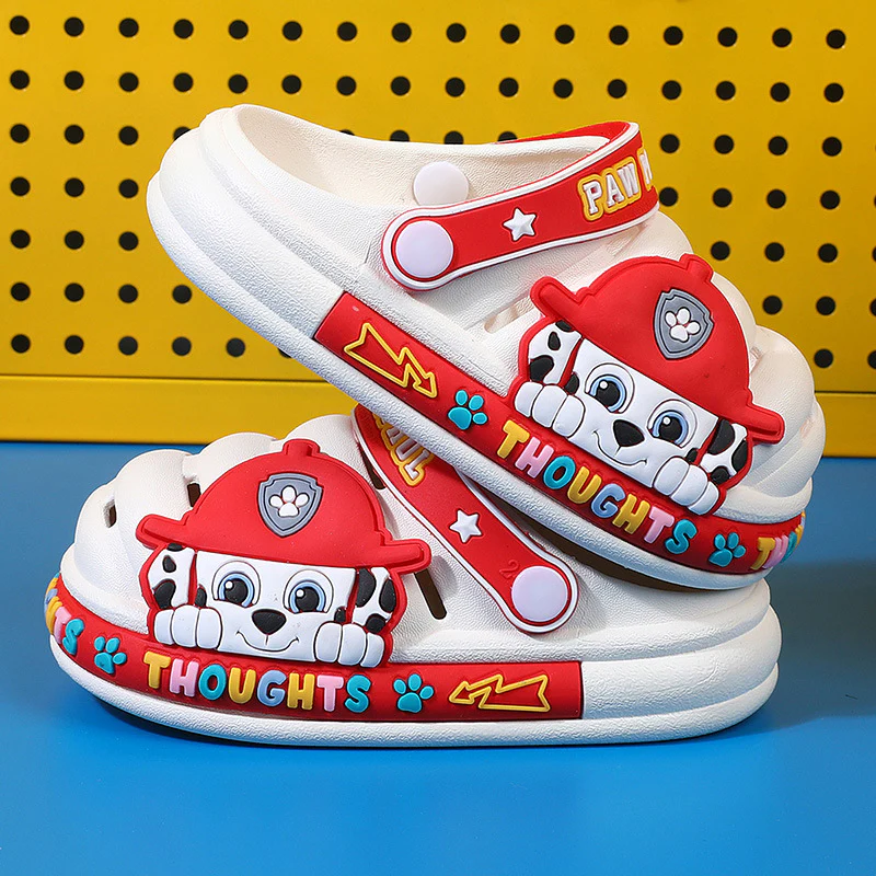 DEANWANGKT New PAW Patrol Summer Children's Cartoon Hole Shoes Boys and Girls Baby Home Non-Slip Sandals Wholesale - Deanwangkt