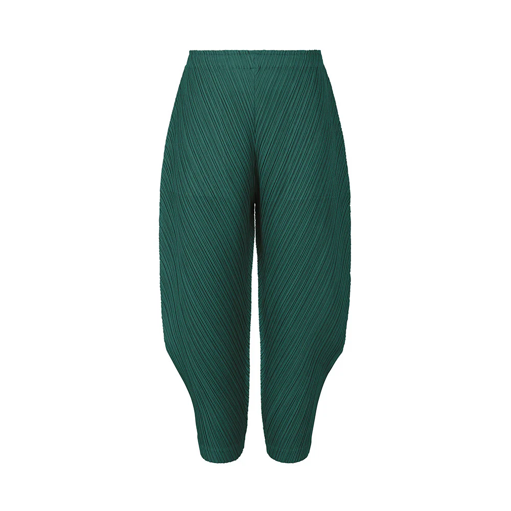 2025 Women's pants summer high-end versatile and thin casual pants loose and simple versatile Miyake Harlan pants ins tide - Deanwangkt