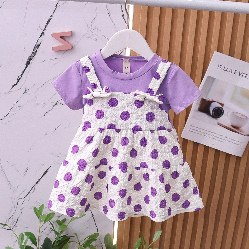 Girls' Dress 1 Year Old 3 Baby Skirt Summer Children's Clothing Pure Cotton Summer Little Children Princess Dress Baby Girl Summer Dress - Deanwangkt